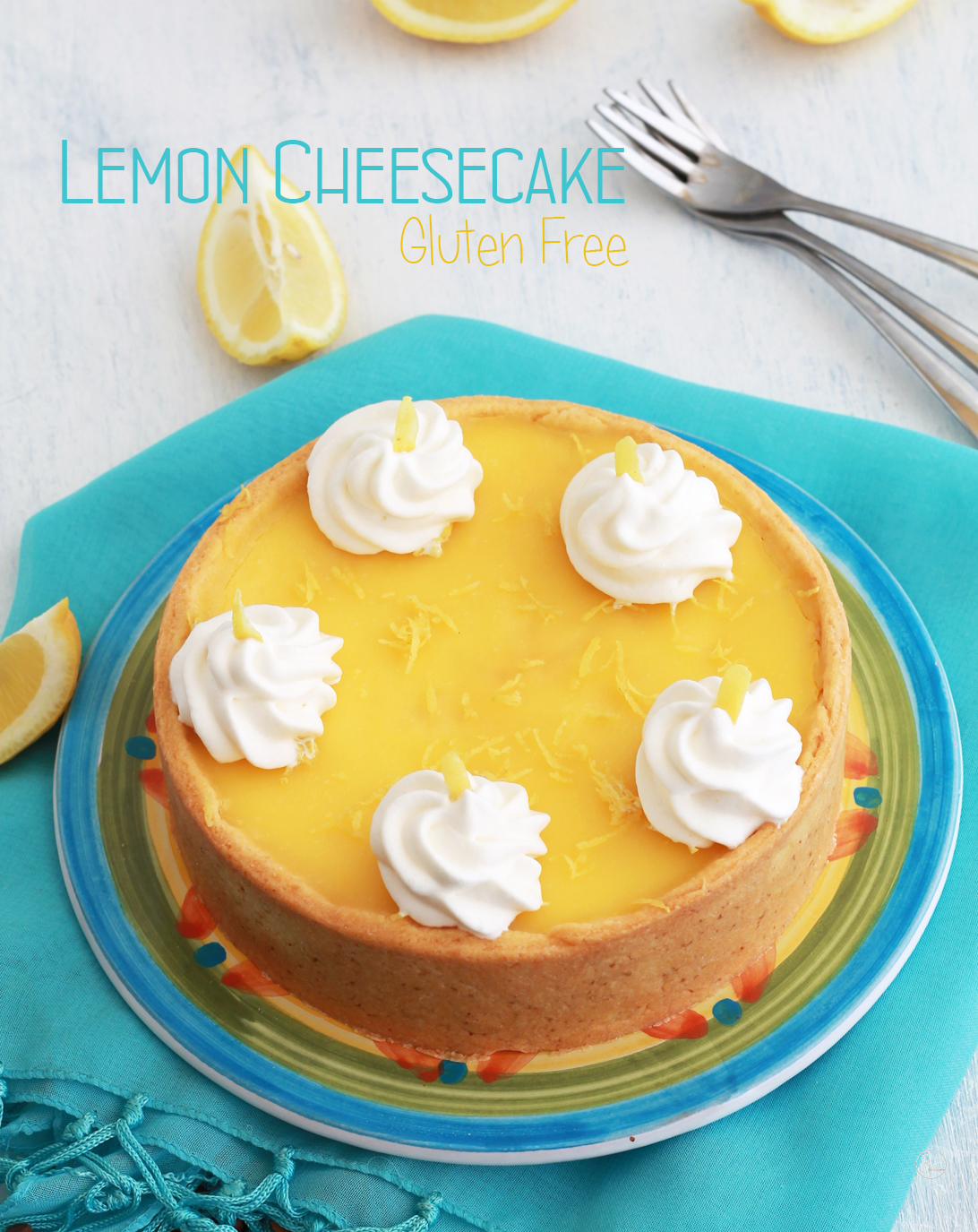 Cheesecake au citron sans gluten - La Cassata Celiaca