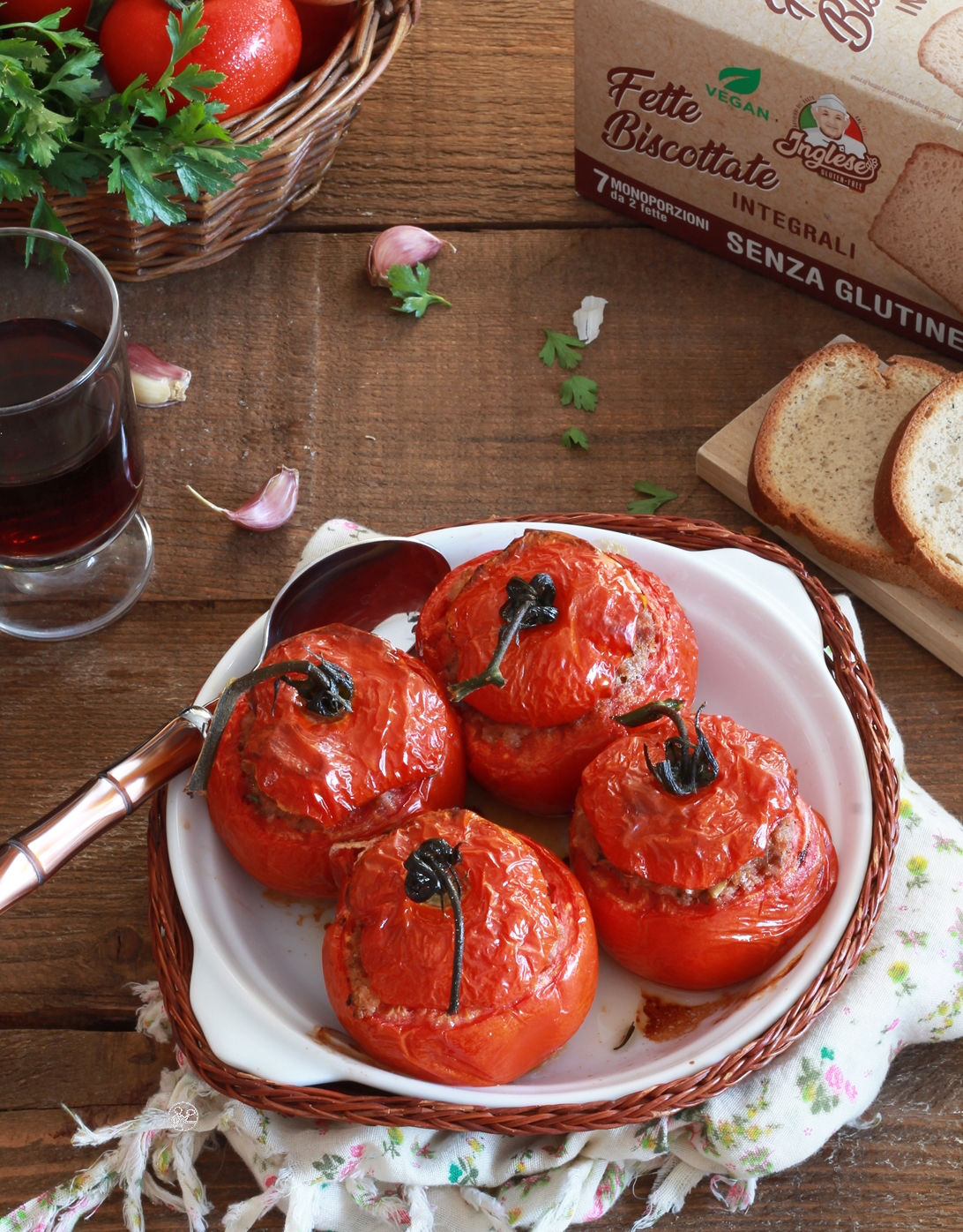 Farcis de tomates provençaux sans gluten - La Cassata Celiaca