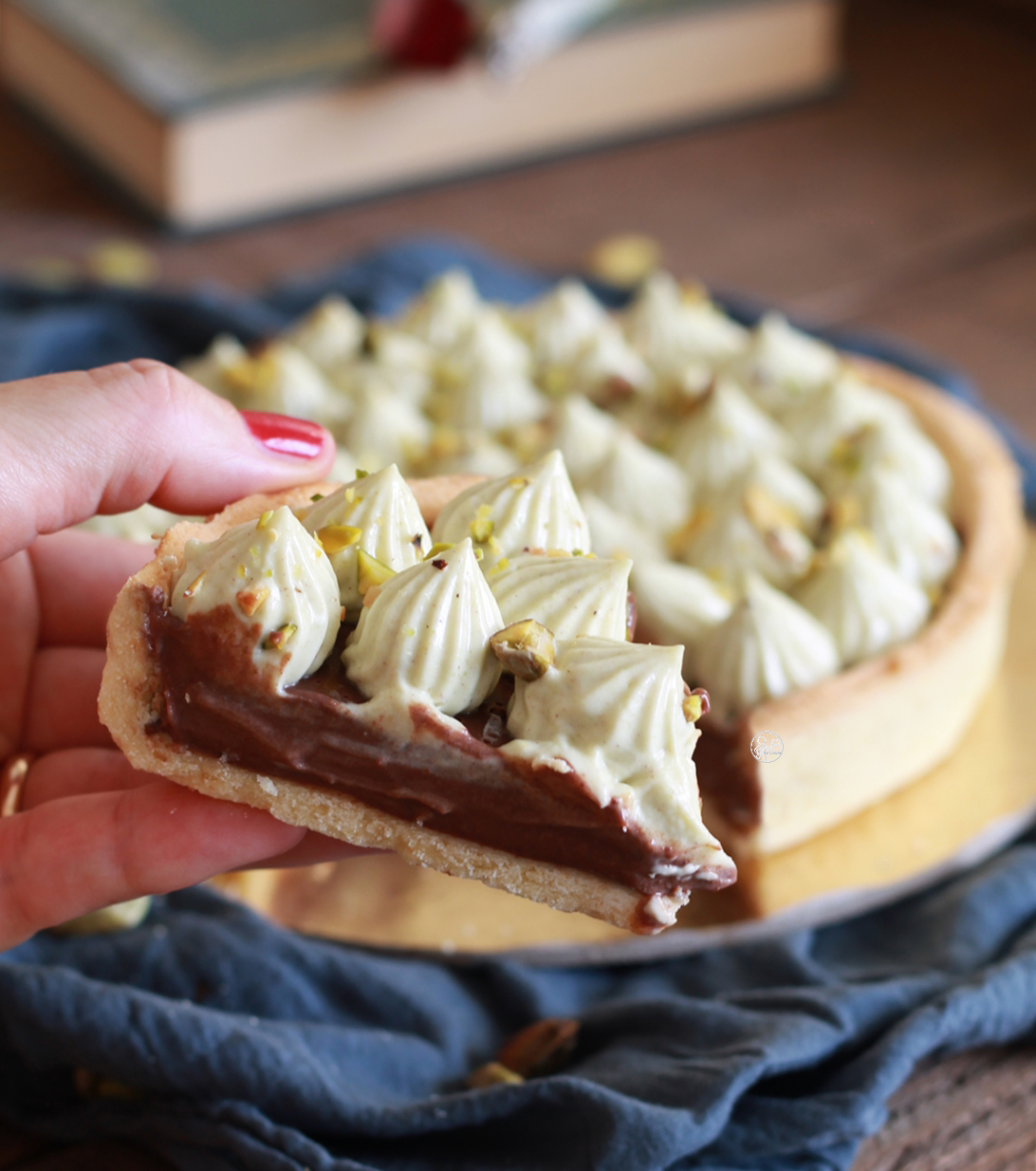 Crostata ciocco pistacchio gluten free - La Cassata Celiaca Crostata ciocco pistacchio gluten free - La Cassata Celiaca