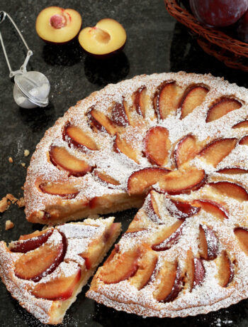 Tarte aux prunes sans gluten - La Cassata Celiaca