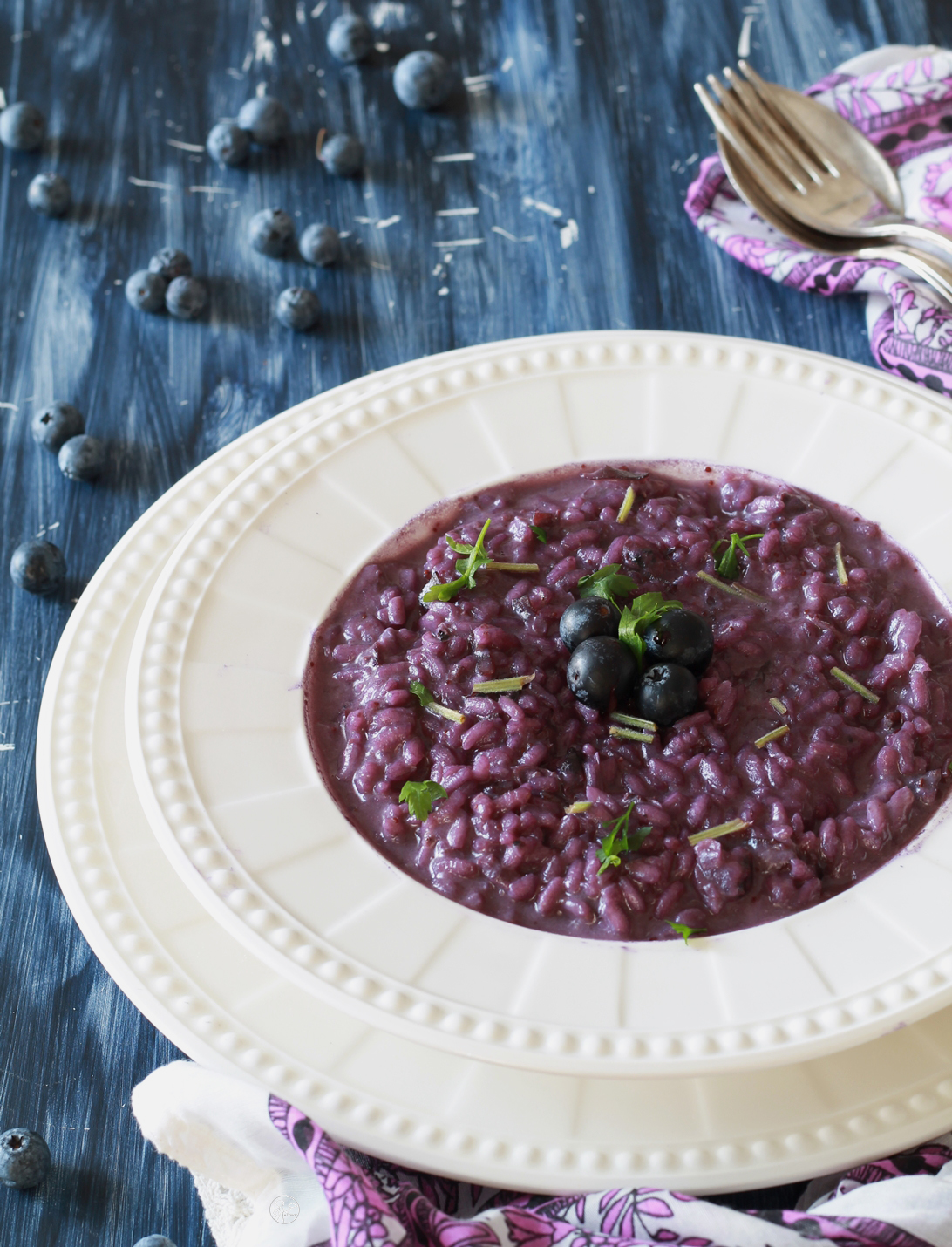 Risotto ai mirtilli - La Cassata Celiaca Risotto ai mirtilli - La Cassata Celiaca