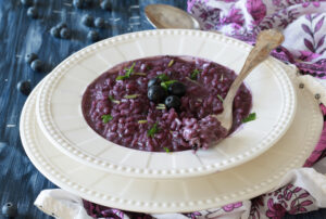 Risotto ai mirtilli - La Cassata Celiaca
