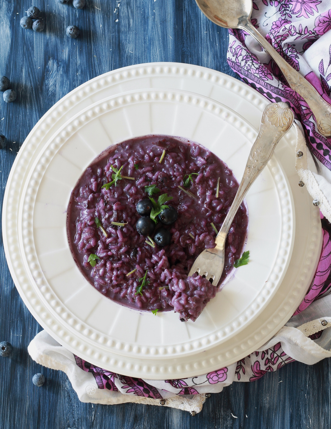 Risotto aux myrtilles - La Cassata Celiaca