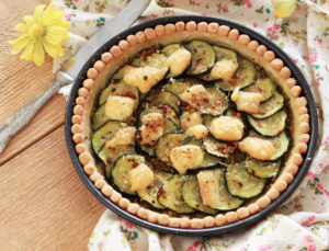 Tarte aux courgettes et pesto sans gluten - La Cassata Celiaca