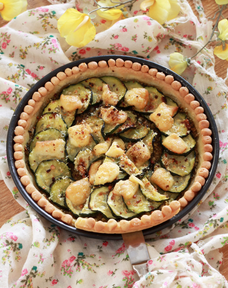 Torta di zucchine e pesto senza glutine - La Cassata Celiaca