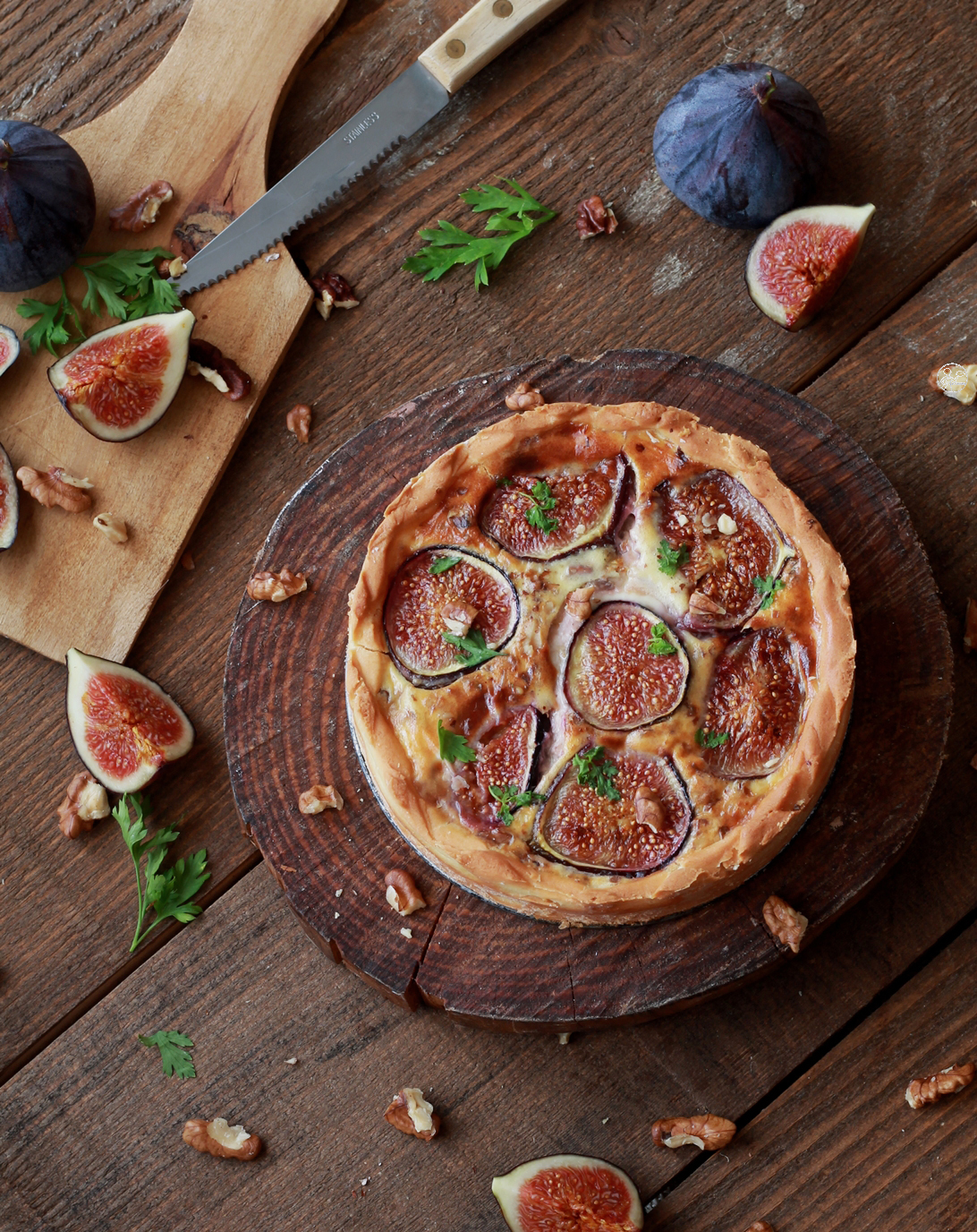 Crostata salata ai fichi senza glutine - La Cassata Celiaca