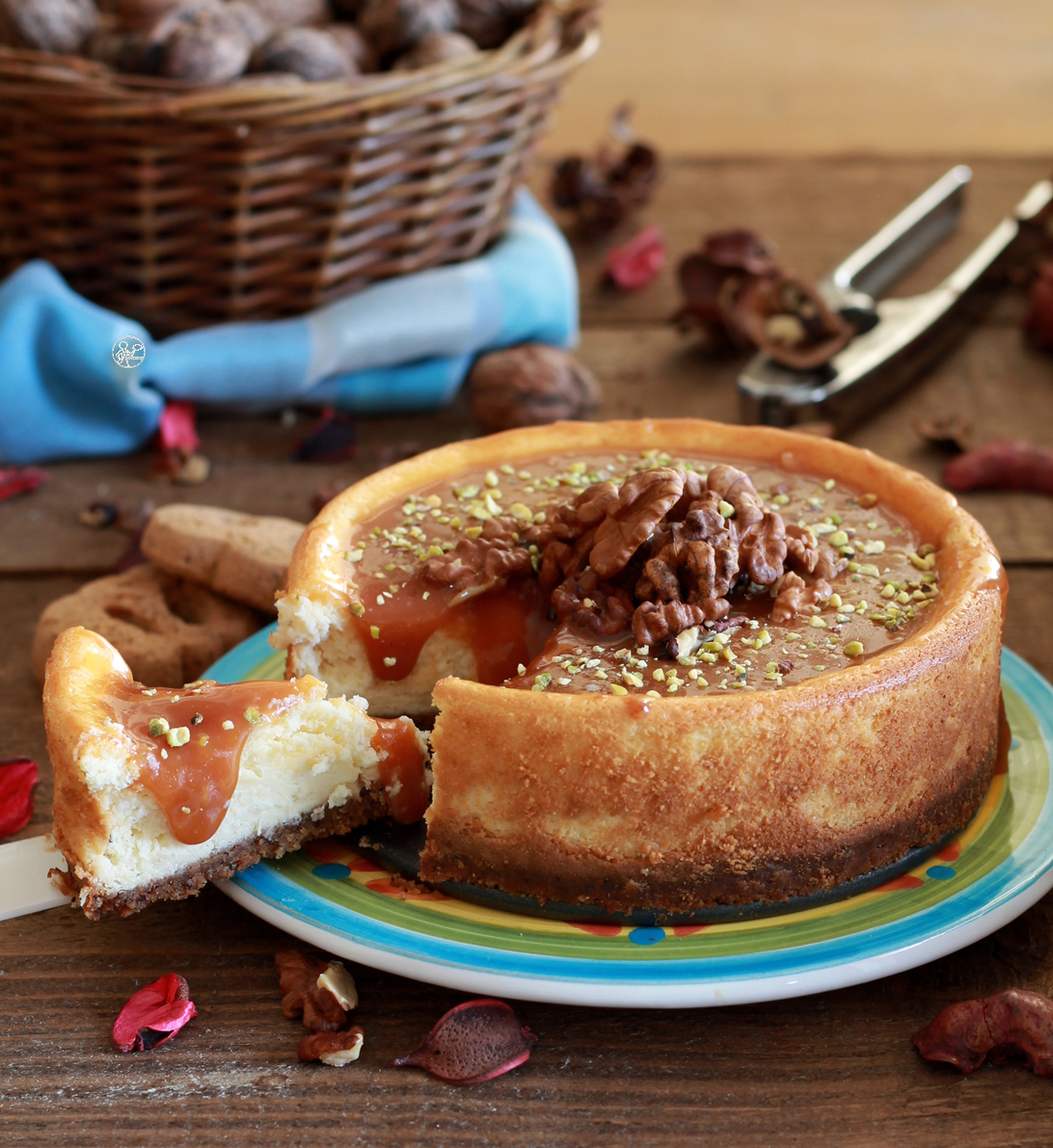 Cheesecake aux noix et caramel sans gluten - La Cassata Celiaca Cheesecake aux noix et caramel sans gluten - La Cassata Celiaca
