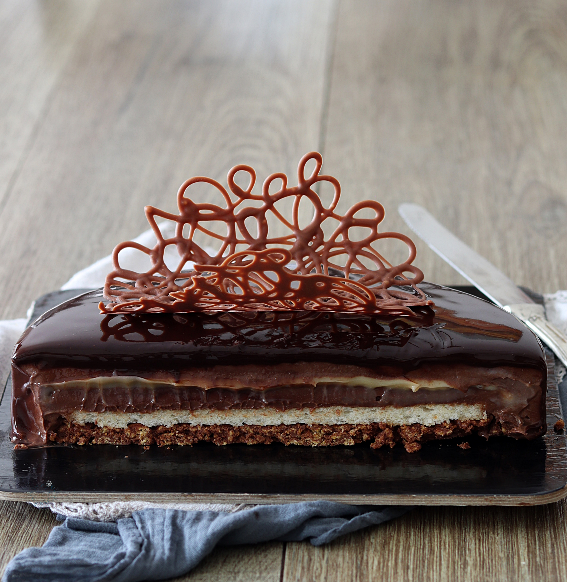 Entremet chocolat caramel sans gluten - La Cassata Celiaca Entremet chocolat caramel sans gluten - La Cassata Celiaca