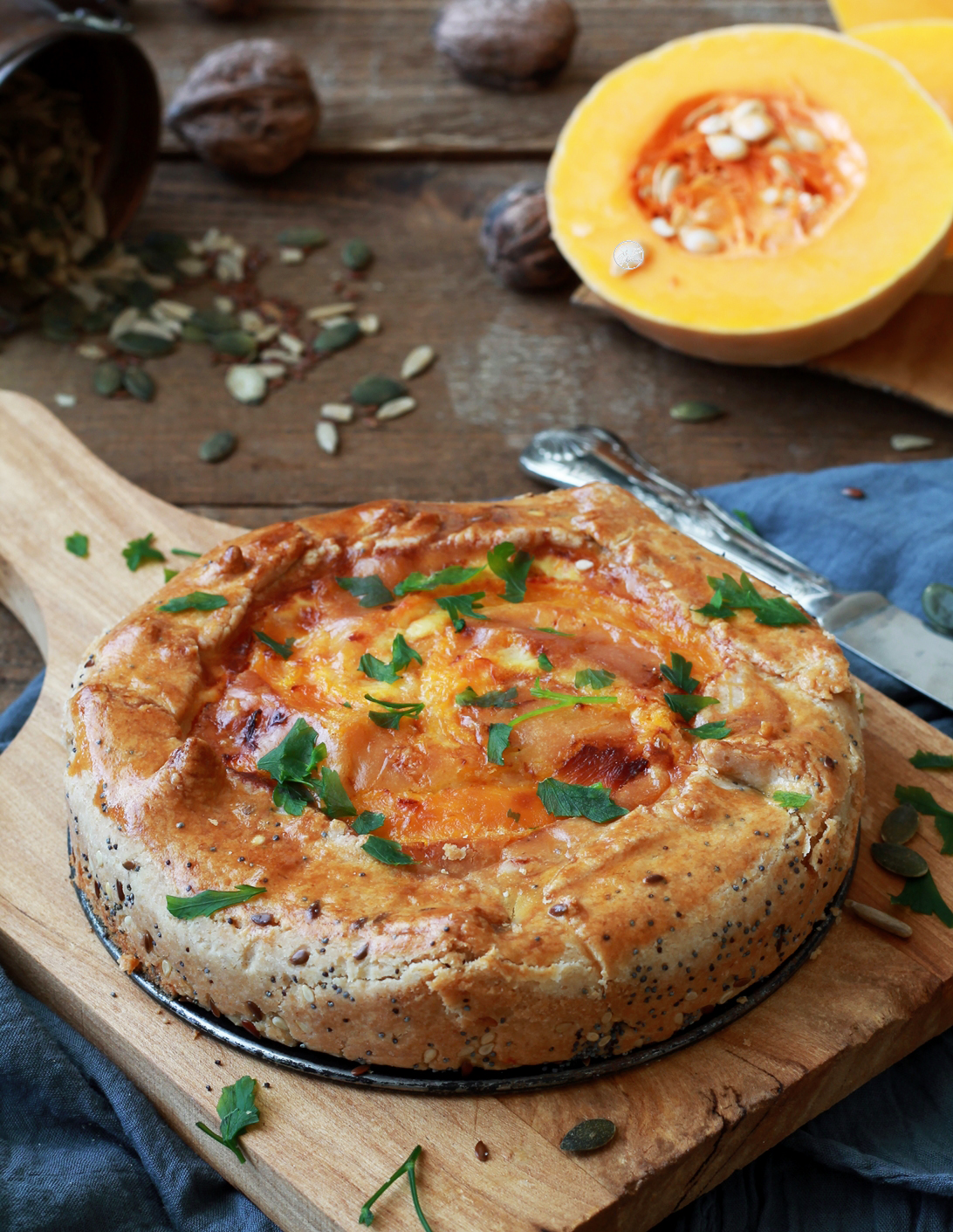 Torta rustica alla zucca senza glutine - La Cassata Celiaca