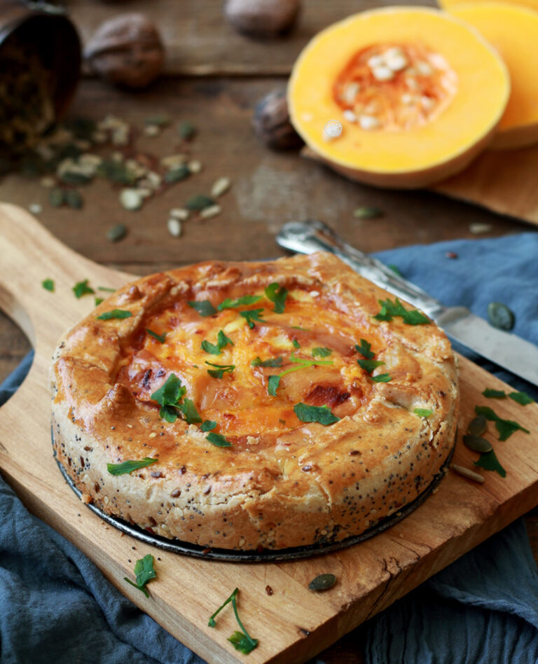Torta rustica alla zucca senza glutine - La Cassata Celiaca