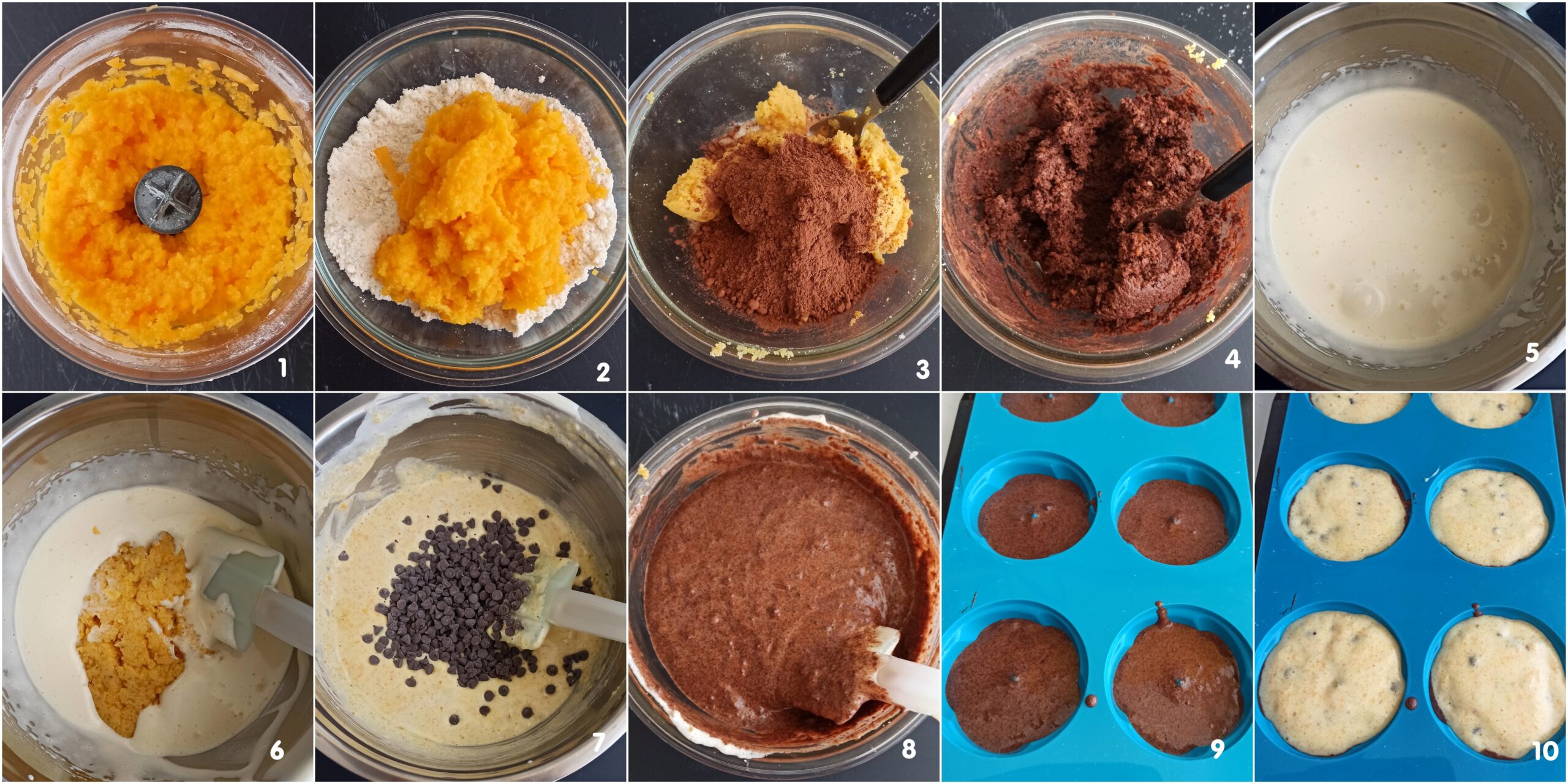 Mini cakes au potiron et au cacao sans gluten - La Cassata Celiaca