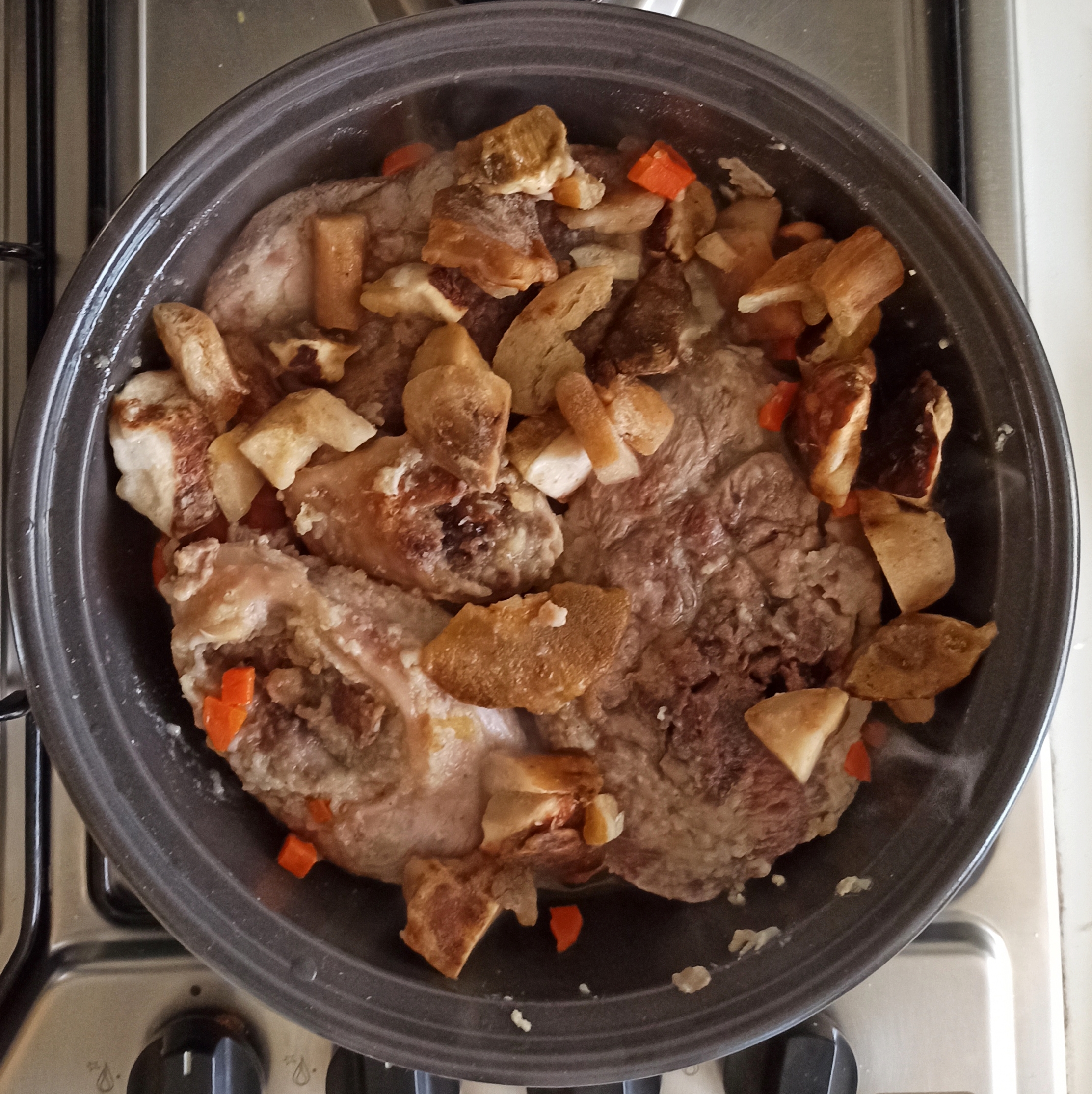 Osso buco de dinde aux cèpes - La Cassata Celiaca