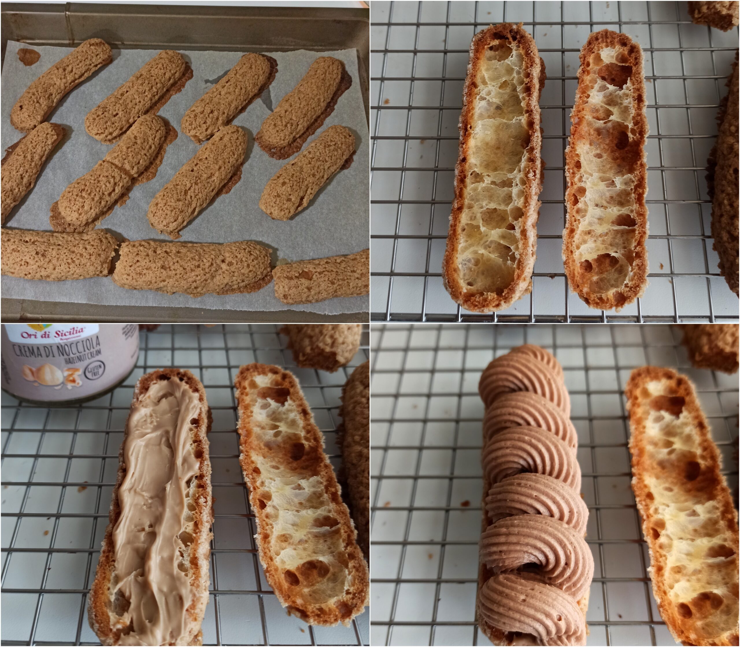 Eclairs Paris-Brest sans gluten - La Cassata Celiaca