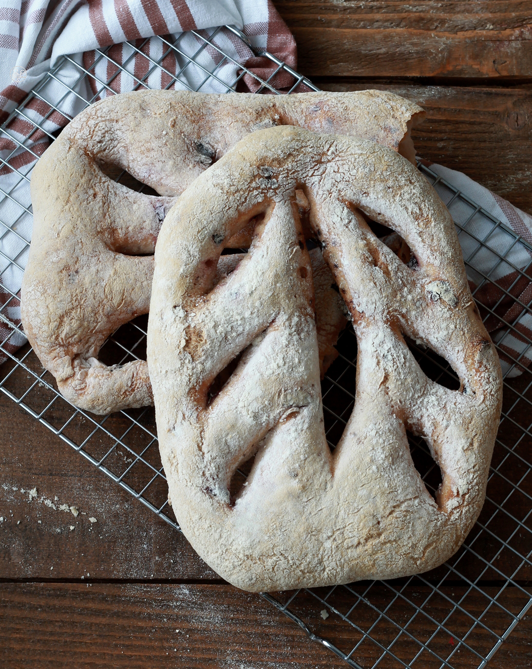 Fougasse sans gluten aux olives et au romarin - La Cassata Celiaca