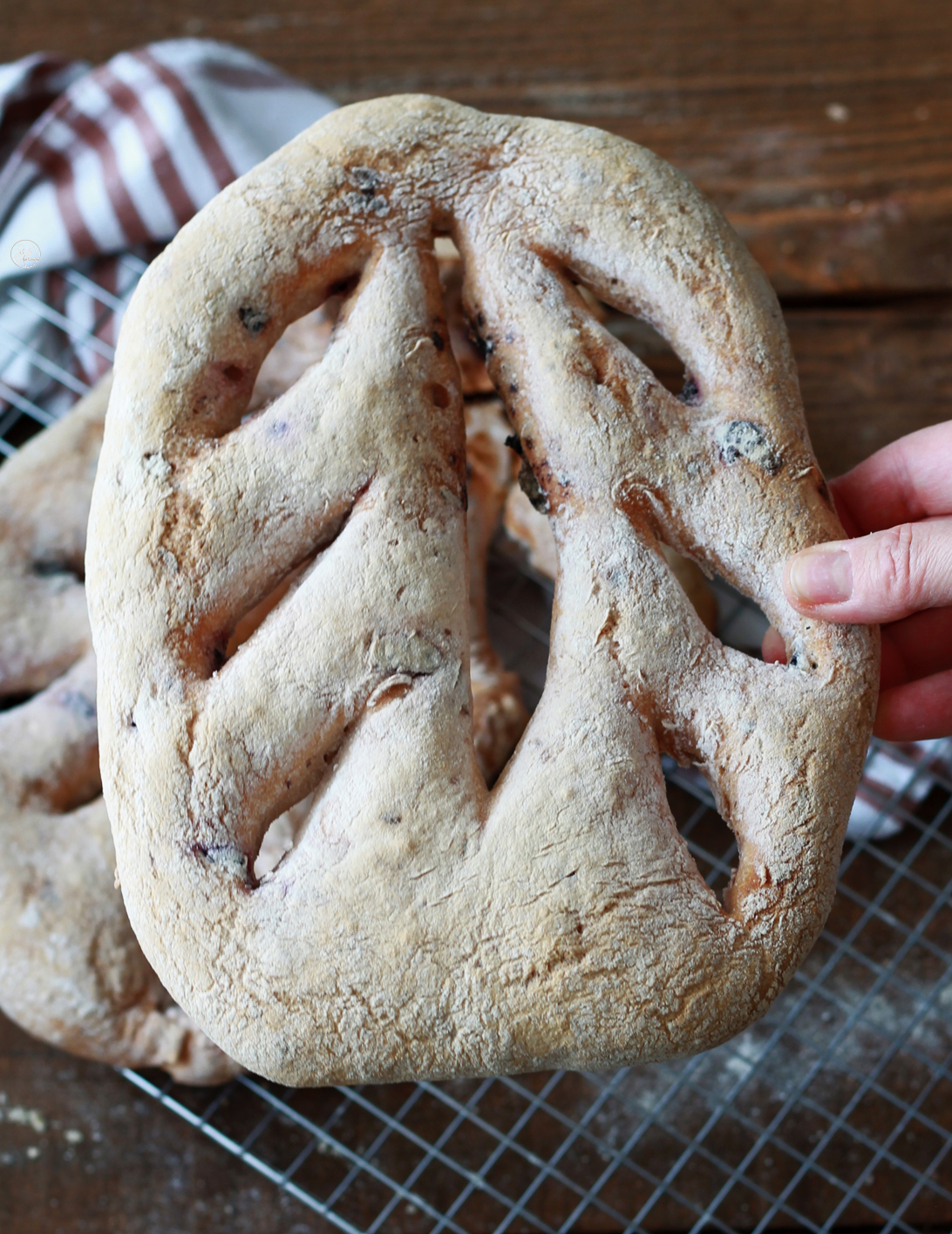 Fougasse senza glutine con olive e rosmarino - La Cassata Celiaca 