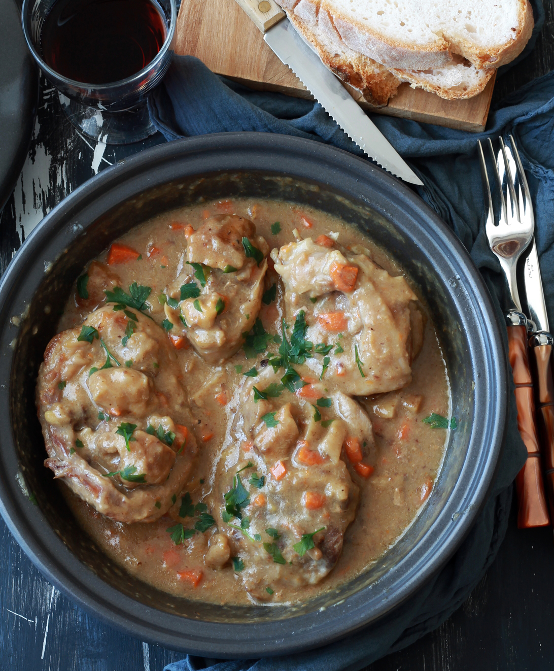 Osso buco de dinde aux cèpes - La Cassata Celiaca