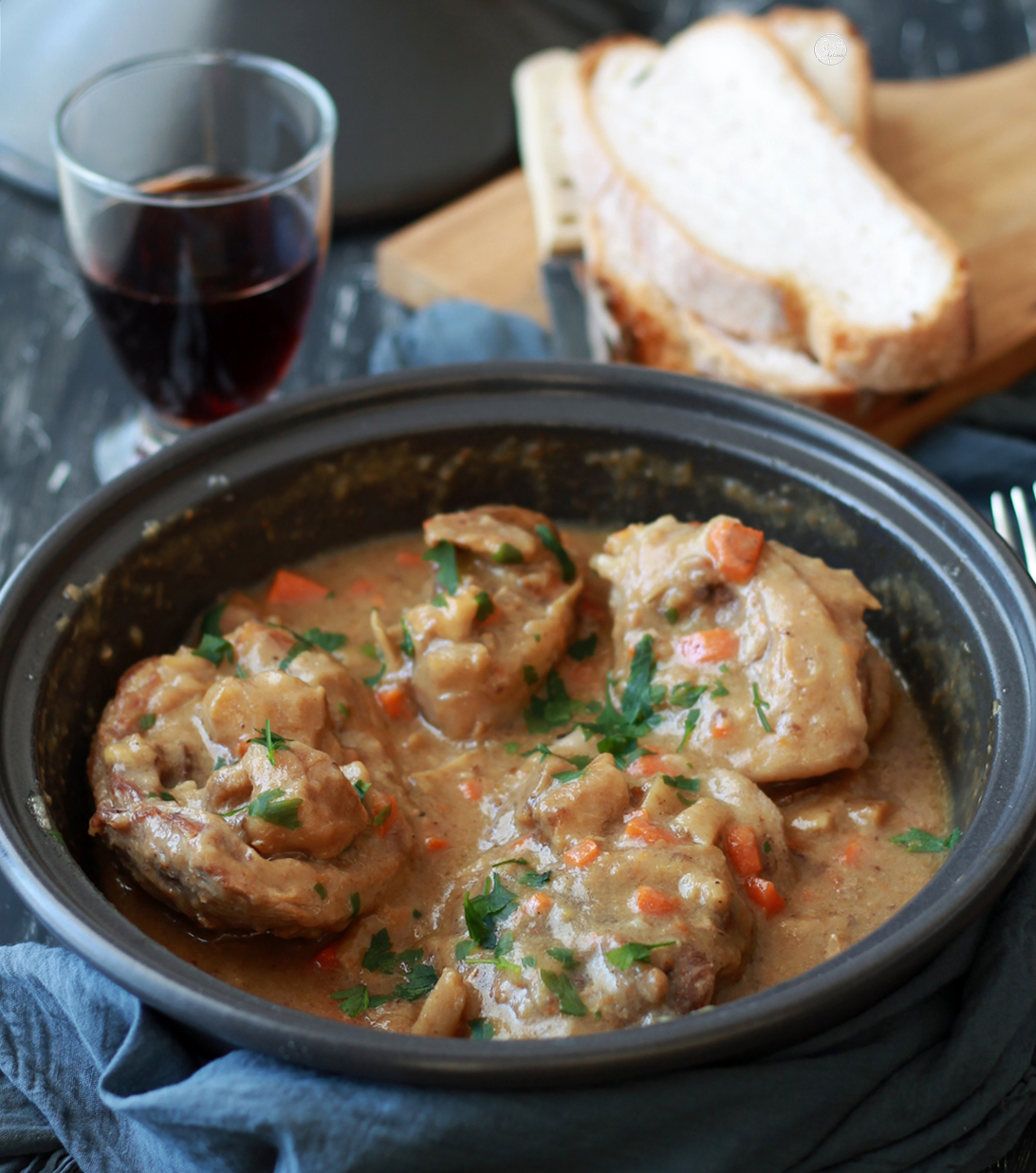 Osso buco de dinde aux cèpes - La Cassata Celiaca