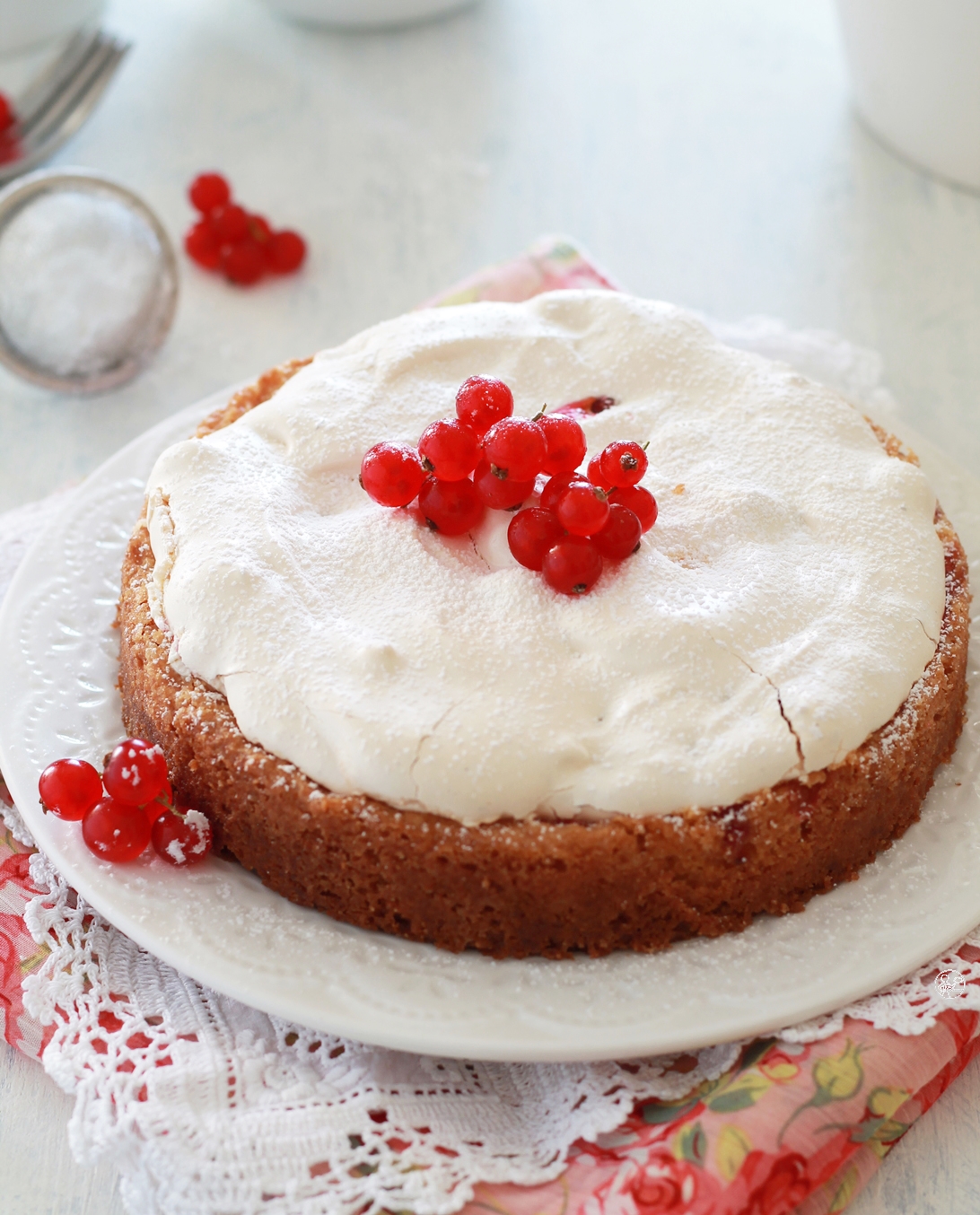 Tarte meringuée aux groseilles sans gluten - La Cassata Celiaca