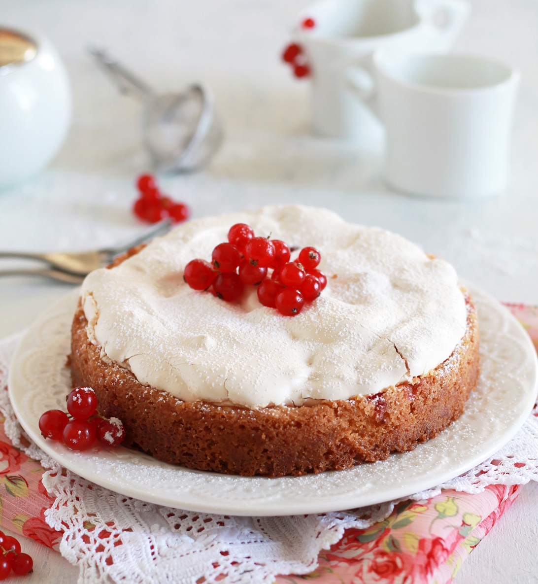 Tarte meringuée aux groseilles sans gluten - La Cassata Celiaca