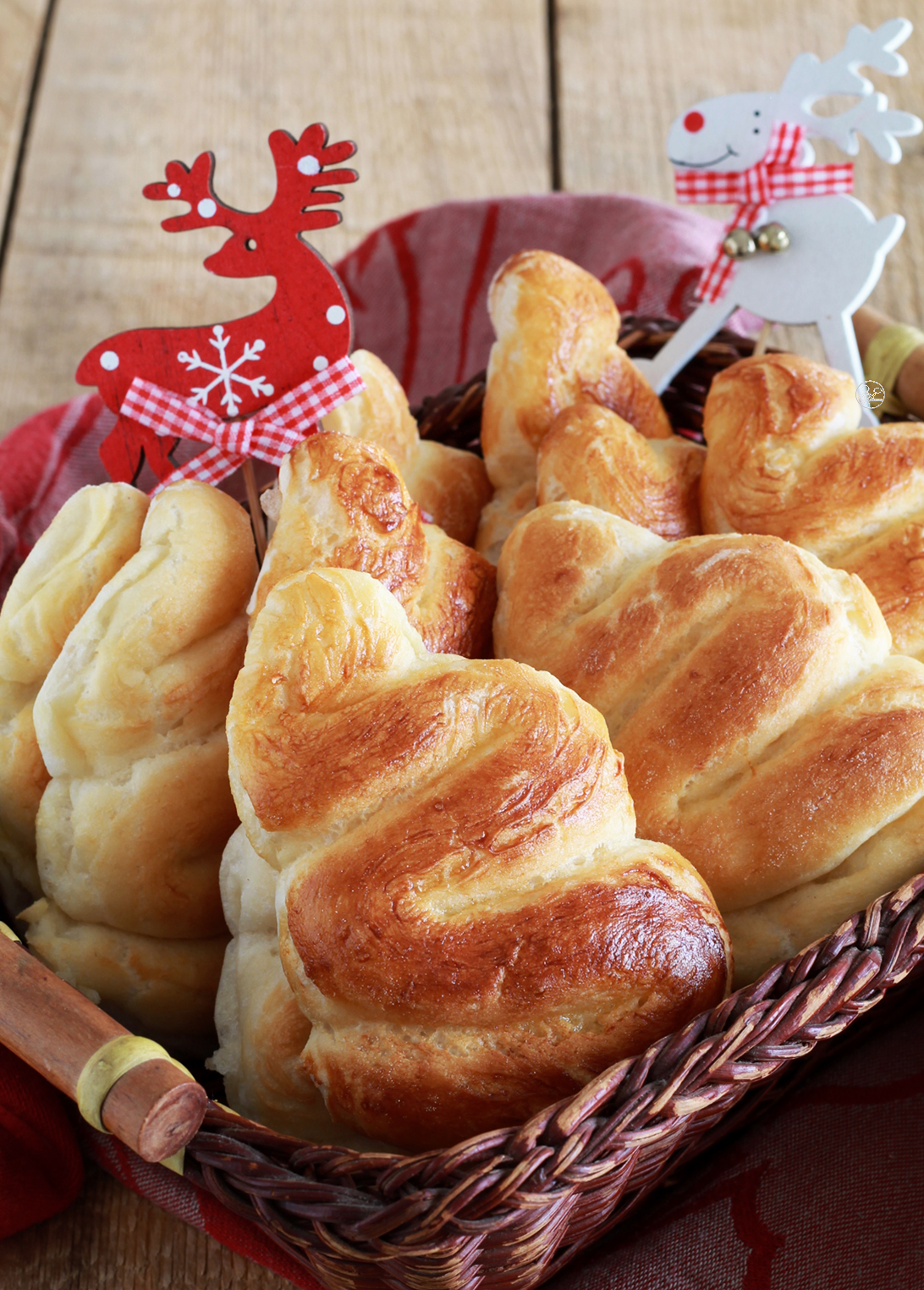 Sapins de Noël en pain au lait sans gluten - La Cassata Celiaca