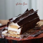 Bûche vanille et caramel sans gluten - La Cassata Celiaca