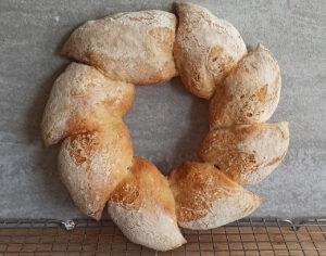 Corona di pane a spiga senza glutine - La Cassata Celiaca