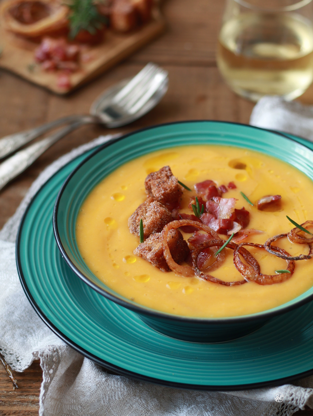 Velouté de potiron et pommes de terre sans gluten - La Cassata Celiaca Velouté de potiron et pommes de terre sans gluten - La Cassata Celiaca