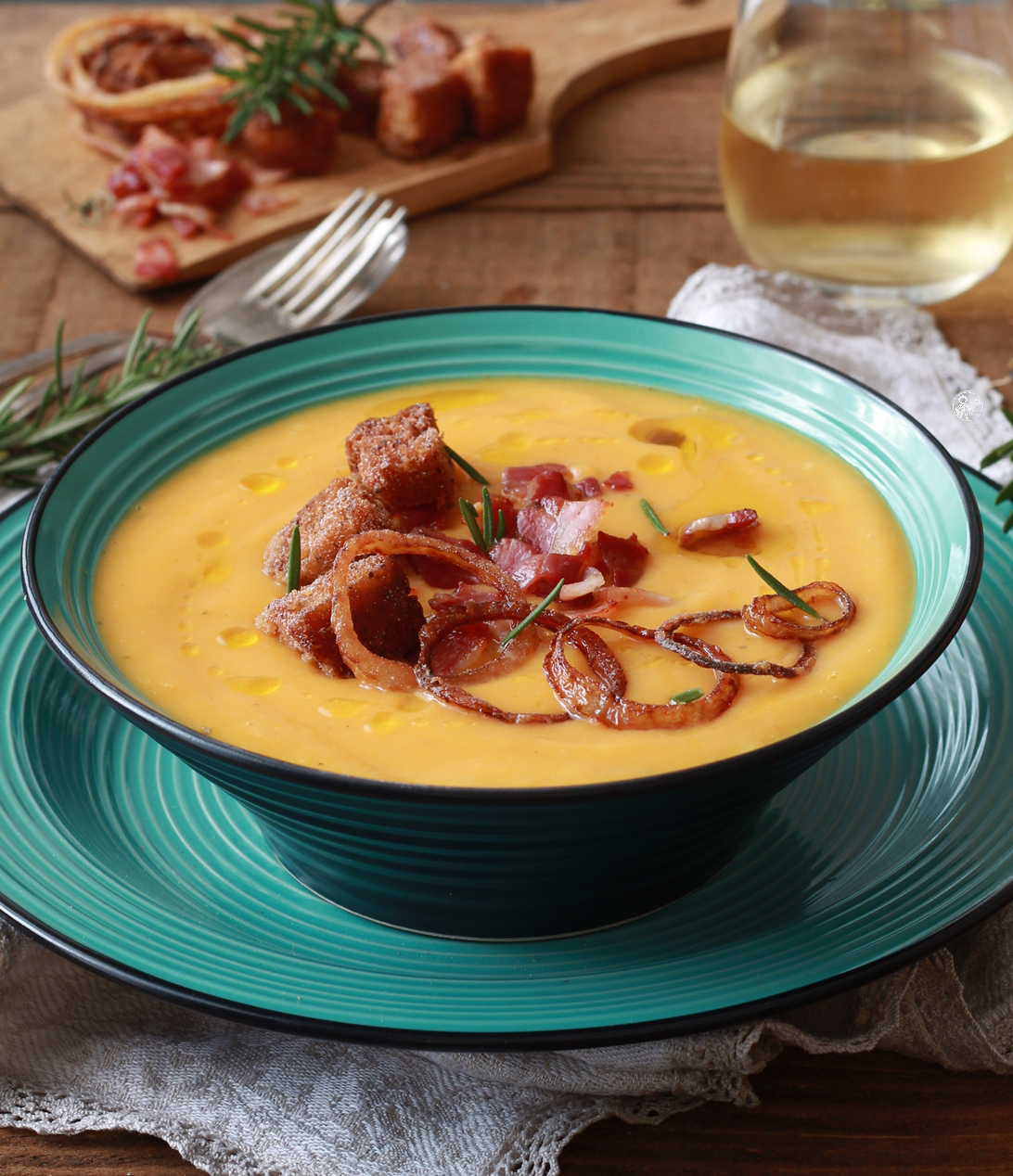 Velouté de potiron et pommes de terre sans gluten - La Cassata Celiaca Vellutata di zucca e patate senza glutine - La Cassata Celiaca