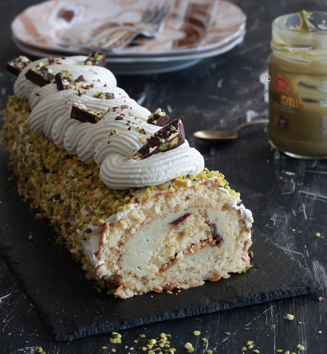 Gâteau roulé aux pistaches sans gluten - La Cassata Celiaca 