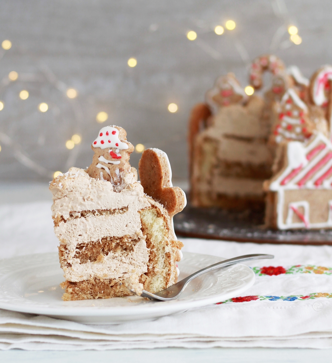 Torta al caffè con biscotti speziati senza glutine - La Cassata Celiaca