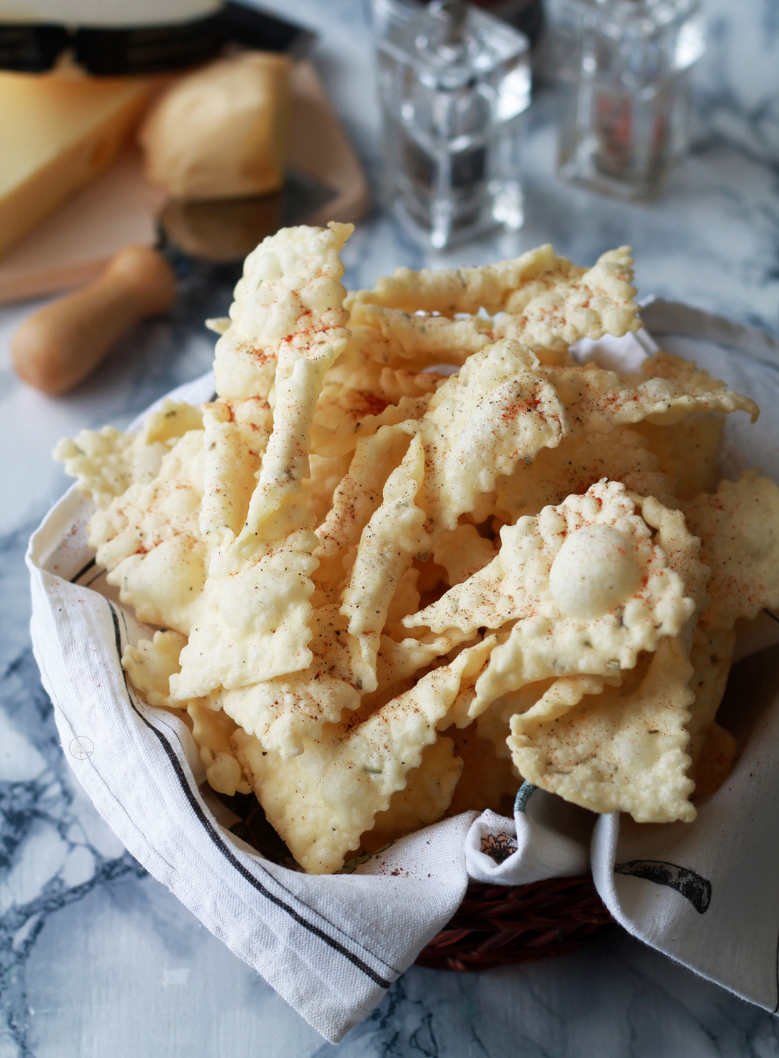 Chiacchiere di Carnevale salate senza glutine - La Cassata Celiaca