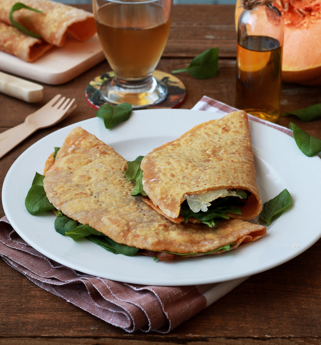 Piadine di zucca senza glutine - La Cassata Celiaca