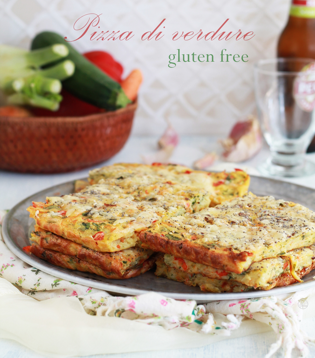 Pizza di verdure senza glutine - La Cassata Celiaca