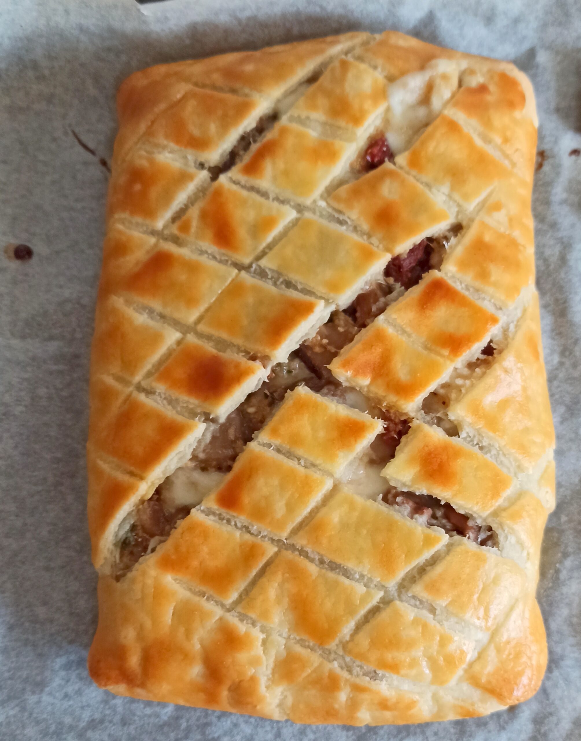Strudel avec champignons et tomates séchées sans gluten - La Cassata Celiaca