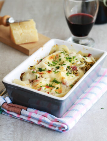 Pâtes conchiglioni sans gluten avec artichauts - La Cassata Celiaca