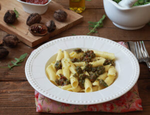 Garganelli senza glutine con pesto di rucola - La Cassata Celiaca