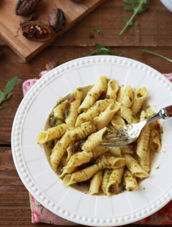 Garganelli senza glutine con pesto di rucola - La Cassata Celiaca