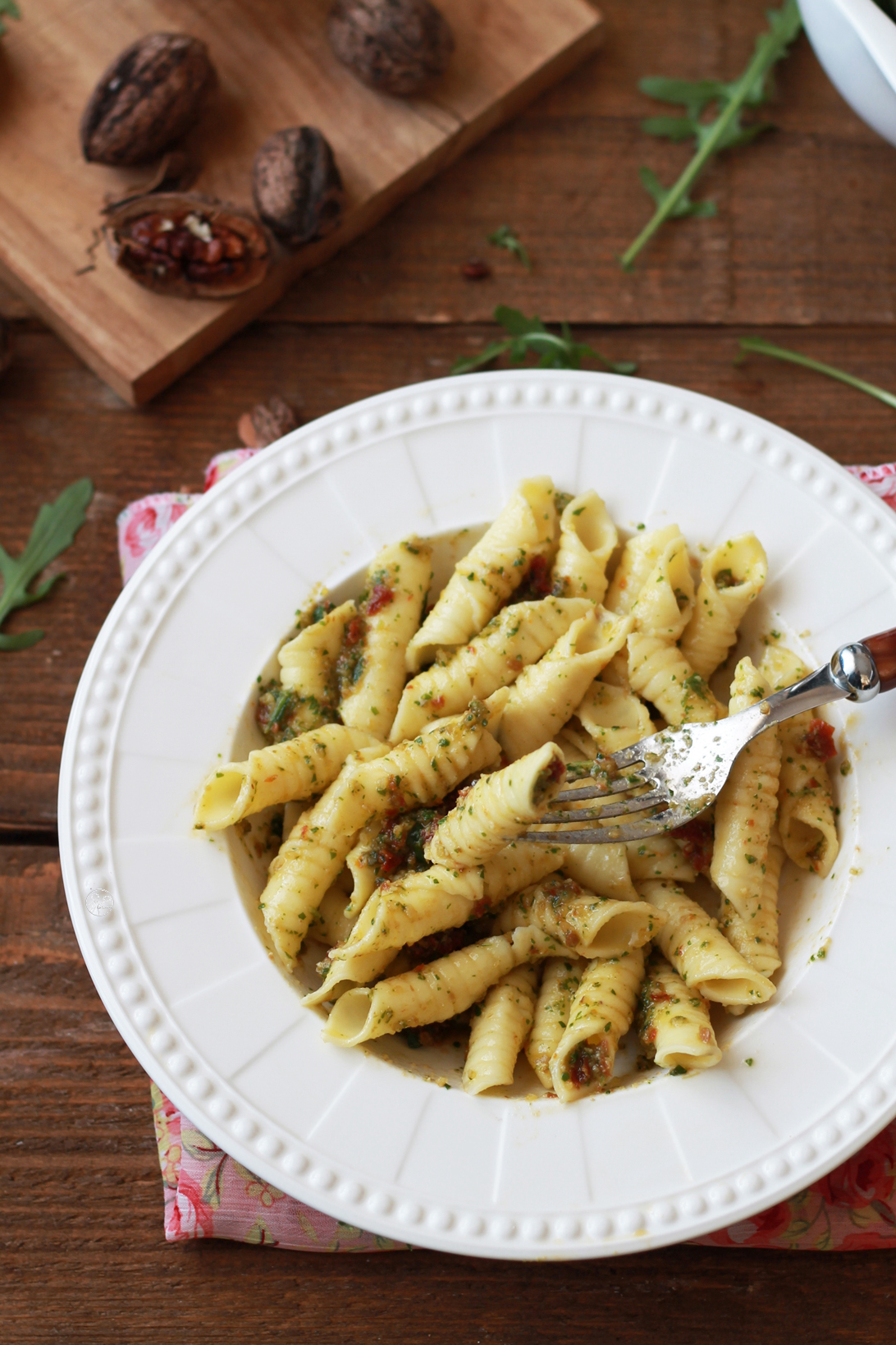 Garganelli senza glutine con pesto di rucola - La Cassata Celiaca