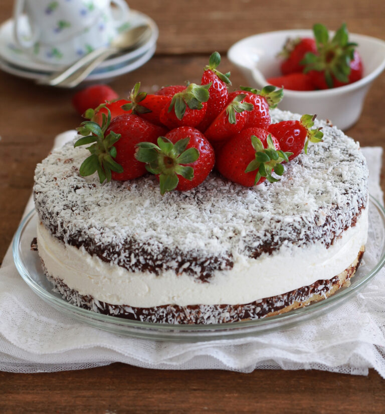 Lamington cake senza glutine - La Cassata Celiaca