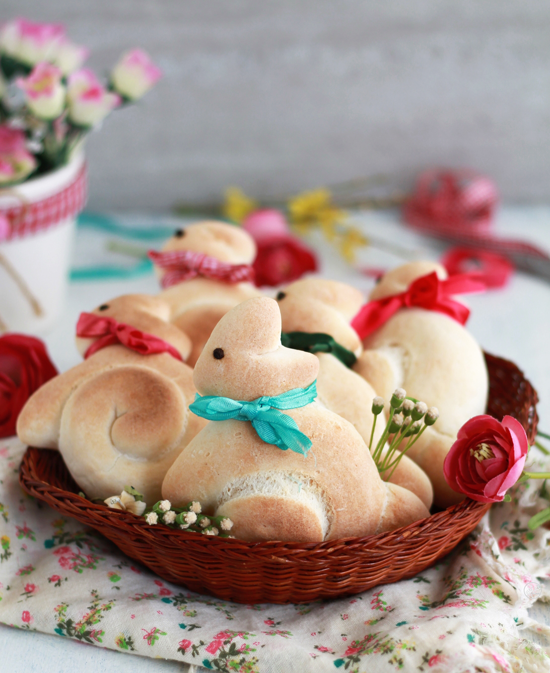 Coniglietti di pane al latte senza glutine - La Cassata Celiaca