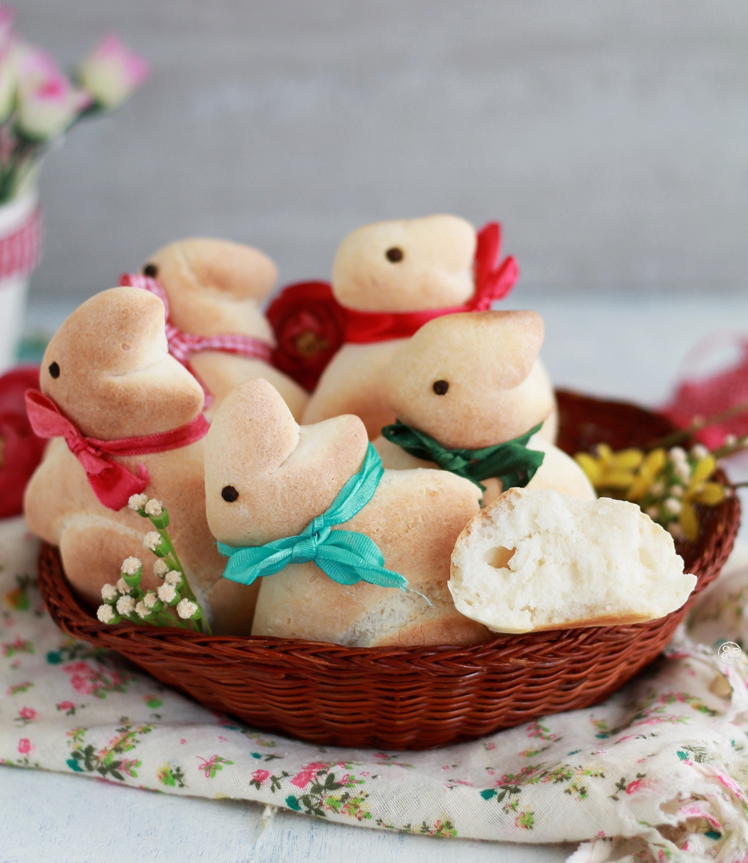 Coniglietti di pane al latte senza glutine - La Cassata Celiaca