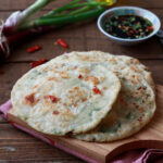 Pancakes chinois aux oignons verts sans gluten - La Cassata Celiaca