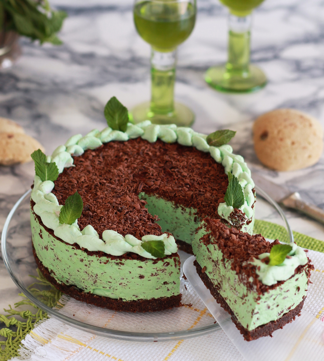 Cheesecake cioccolato e menta senza glutine - La Cassata Celiaca Cheesecake cioccolato e menta senza glutine - La Cassata Celiaca