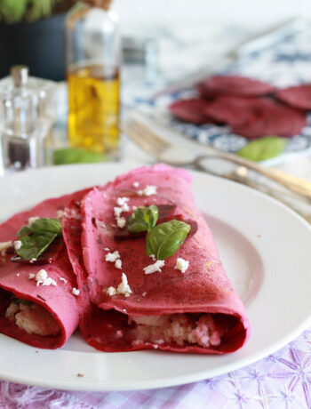 Crêpes à la betterave sans gluten - La Cassata Celiaca