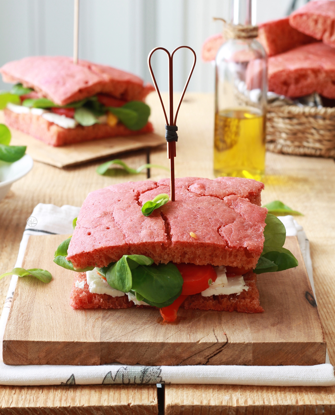 Focaccia rosa con lievito madre senza glutine - La Cassata Celiaca Focaccia rosa con lievito madre senza glutine - La Cassata Celiaca