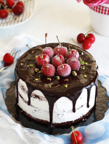 Gâteau Forêt noire aux cerises sans gluten - La Cassata Celiaca