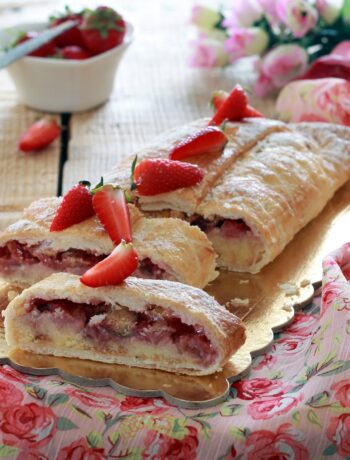 Strudel de fraises sans gluten - La Cassata Celiaca