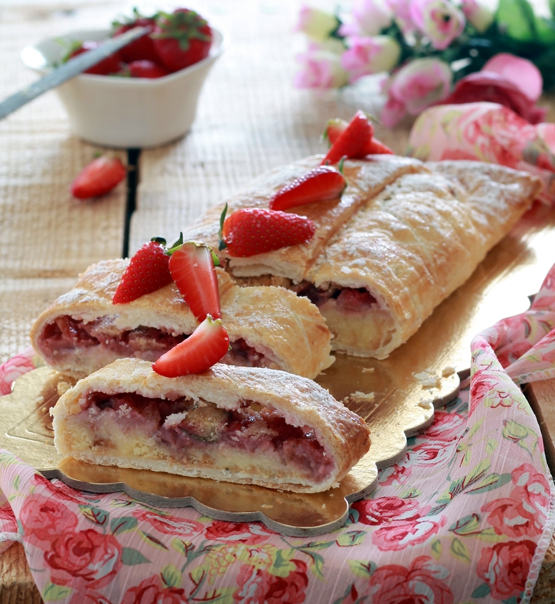 Strudel de fraises sans gluten - La Cassata Celiaca