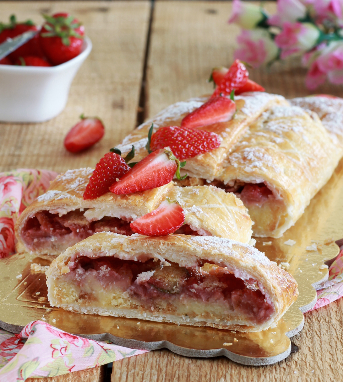 Strudel de fraises sans gluten - La Cassata Celiaca