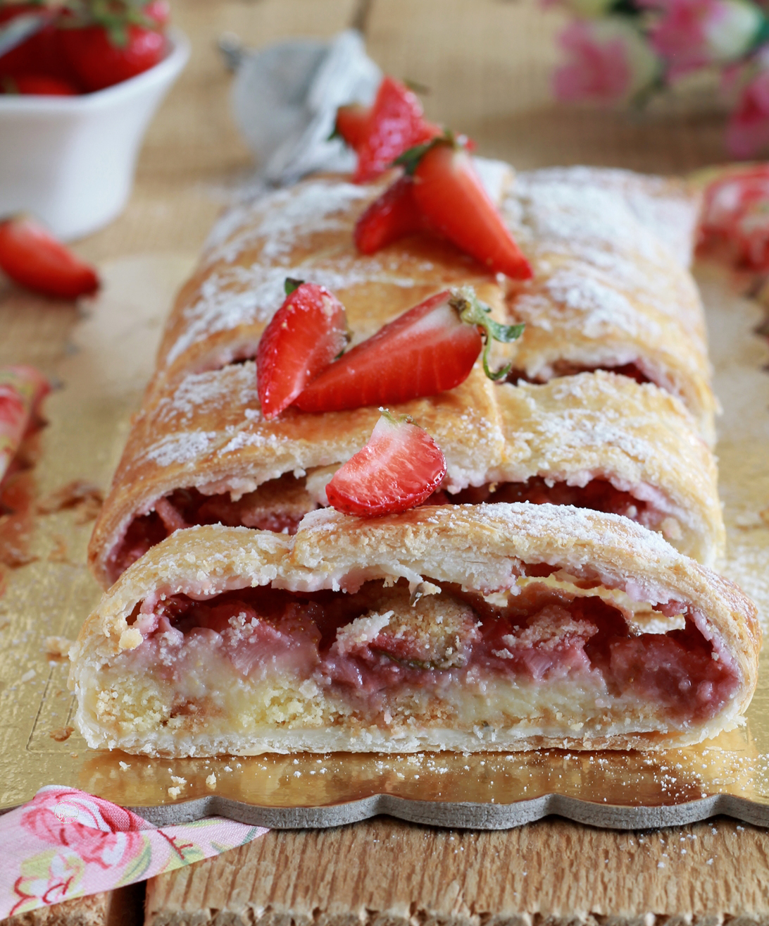 Strudel de fraises sans gluten - La Cassata Celiaca
